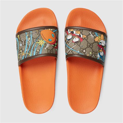 gucci donald duck slides womens|Donald Duck slide sandals.